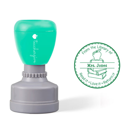 Personalized Name From The Library Of Read Love Return It Teacher Stamp