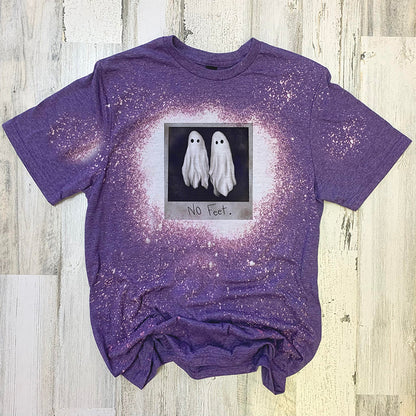 No Feet Horror Ghost Teacher Printed Super Soft T-Shirt