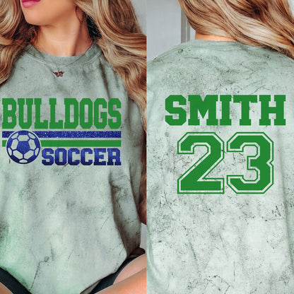 Personalized Mascot Sport Name And Number Teacher Printed Super Soft T-Shirt