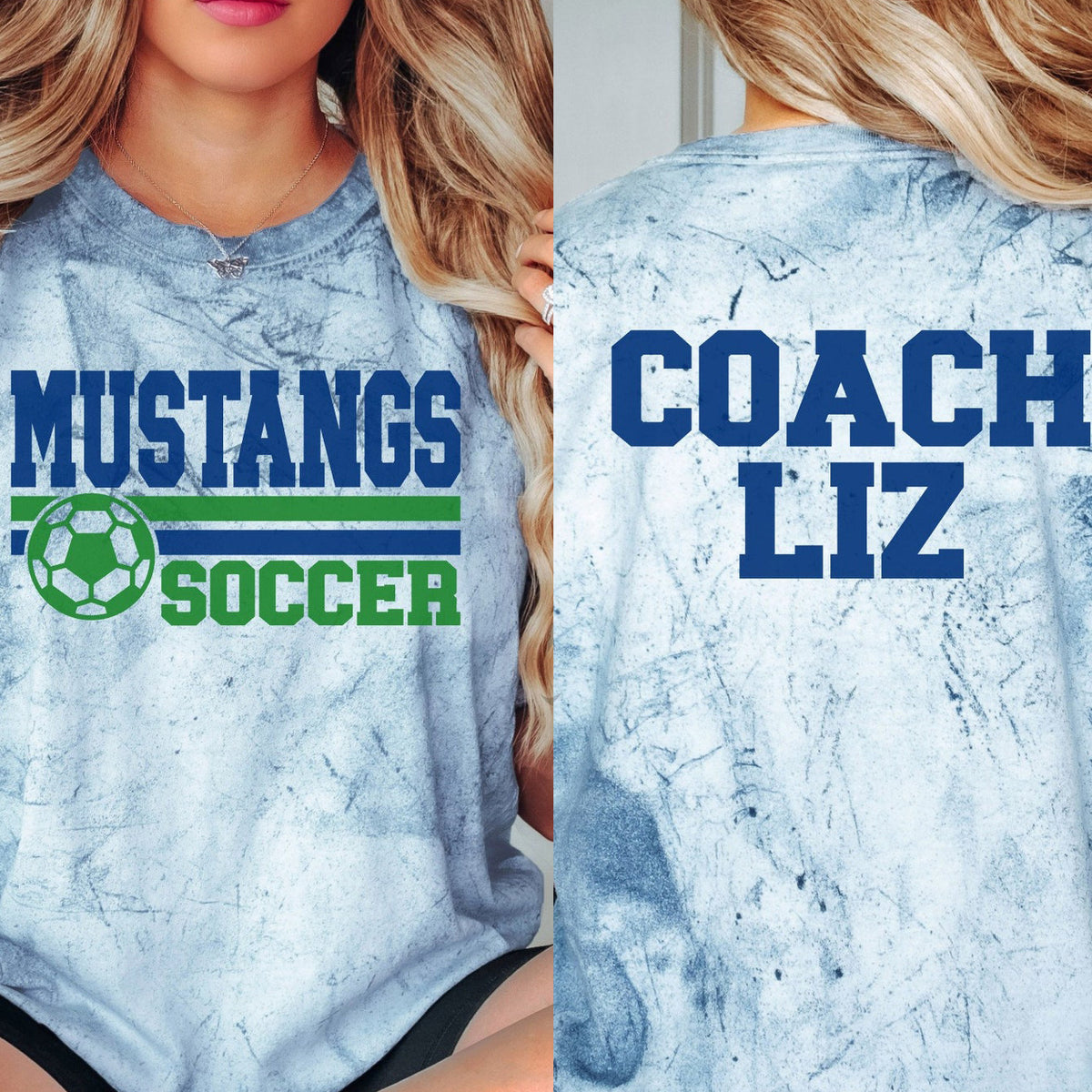 Personalized Mascot Sport Name And Number Teacher Printed Super Soft T-Shirt