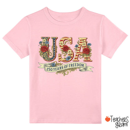Usa 250 Years Of Freedom Class T-Shirt
