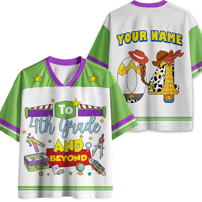 Personalized Name And Grade Teacher Story Beyond Teacher Mesh Jersey