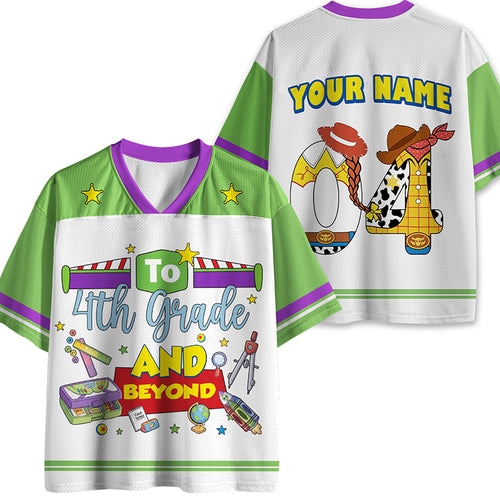 Personalized Name And Grade Teacher Story Beyond Teacher Mesh Jersey