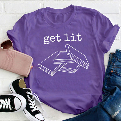 Get Lit Books Teacher T-Shirt