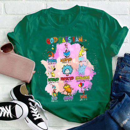 God Says I Am Teacher T-Shirt