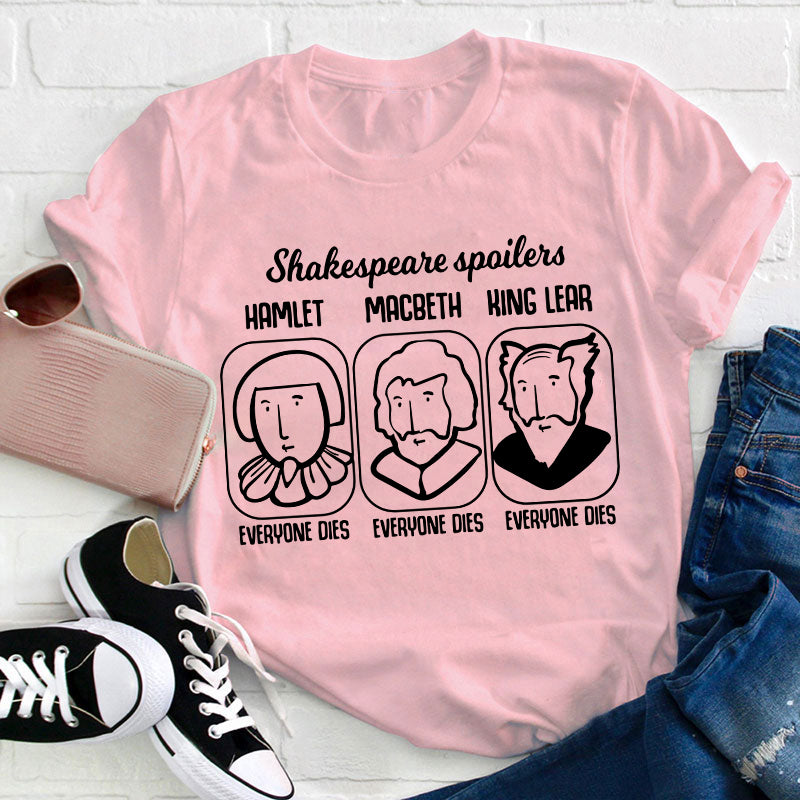 Funny Literature Spoilers Teacher T-Shirt