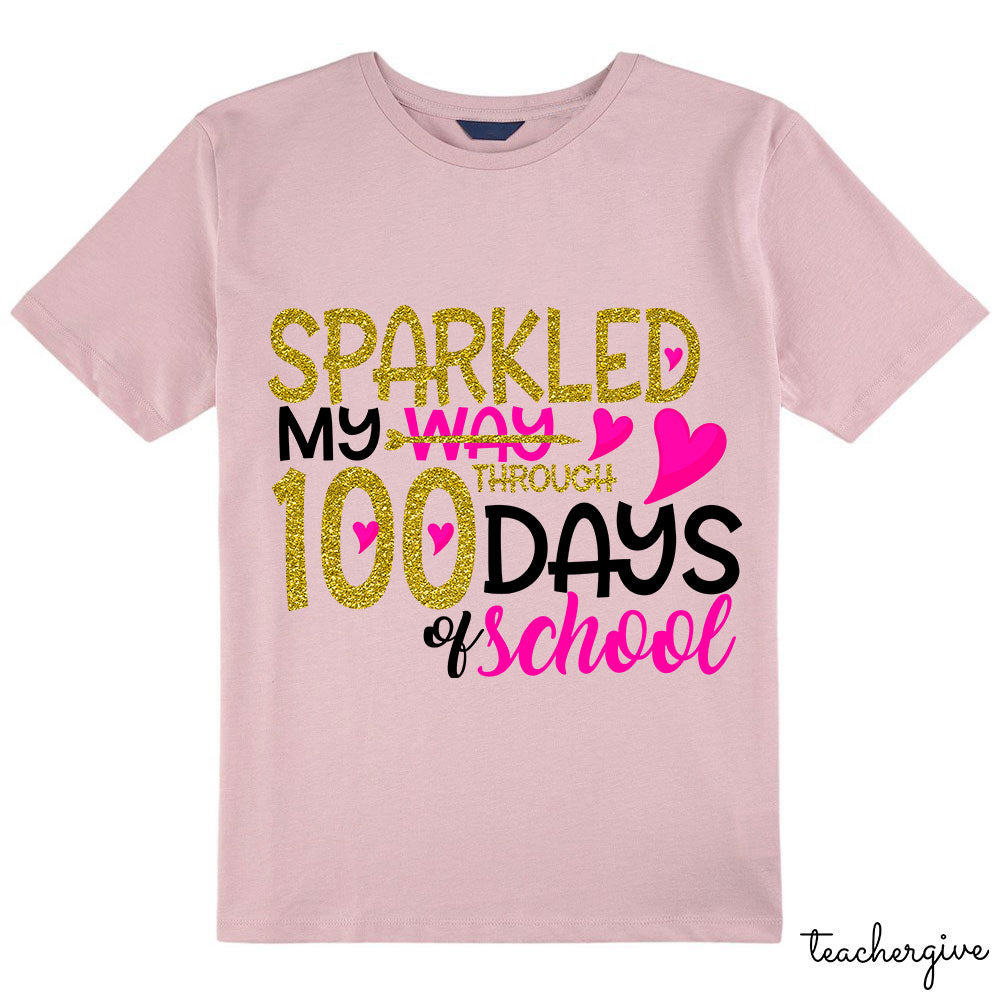Sparkled My Way Through 100 Days Of School Class T-Shirt
