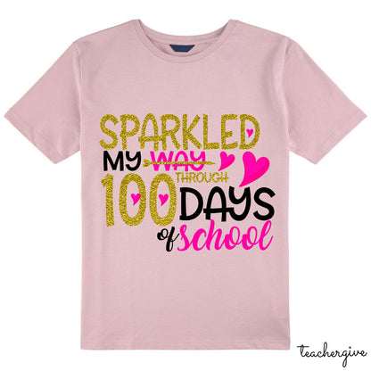 Sparkled My Way Through 100 Days Of School Class T-Shirt