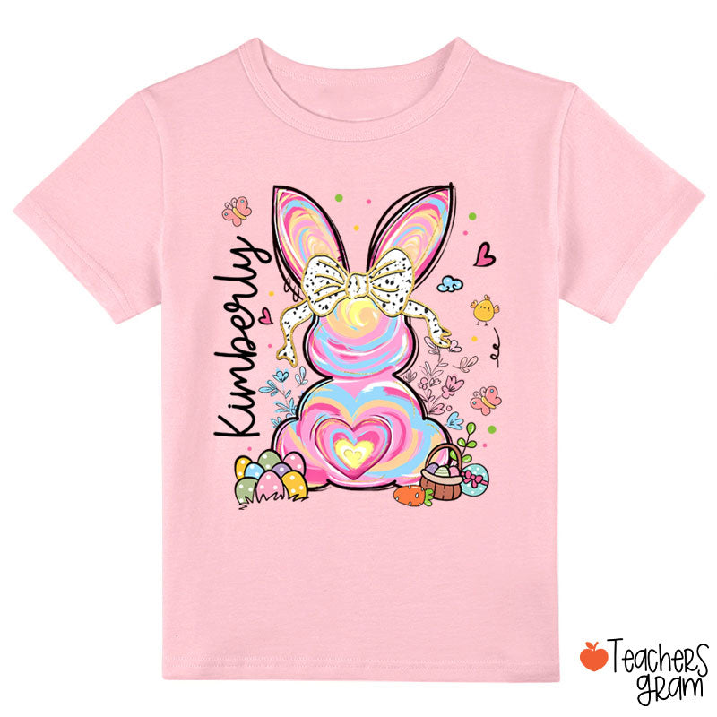 Personalized Little Girls Easter Class T-Shirt