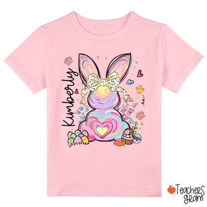 Personalized Little Girls Easter Class T-Shirt