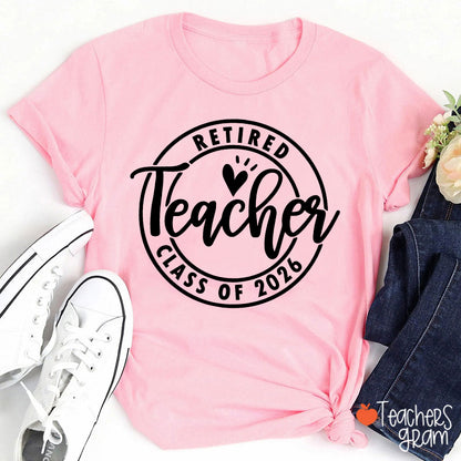 Personalized Looking Forward To Retirement Teacher T-Shirt