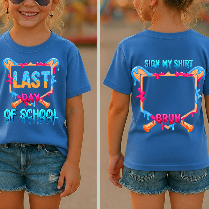 Ice Cream Last Day Of School Class Two Sided T-Shirt