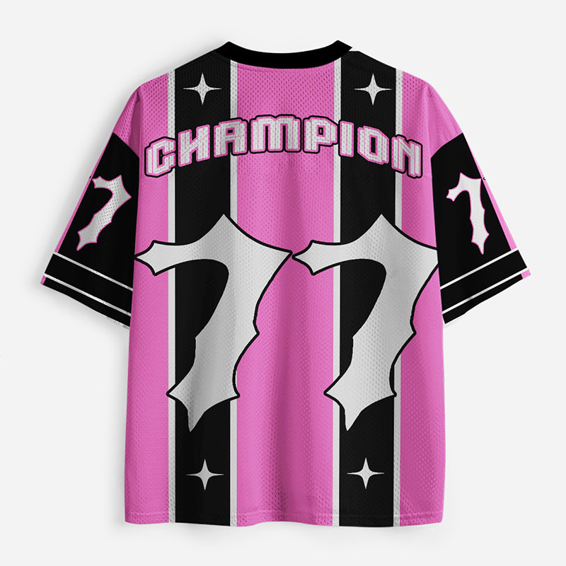 Personalized Number Champions Teacher Mesh Jersey