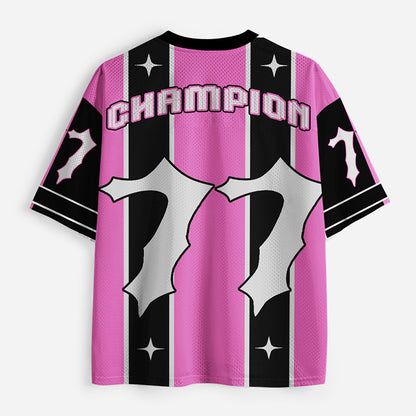 Personalized Number Champions Teacher Mesh Jersey