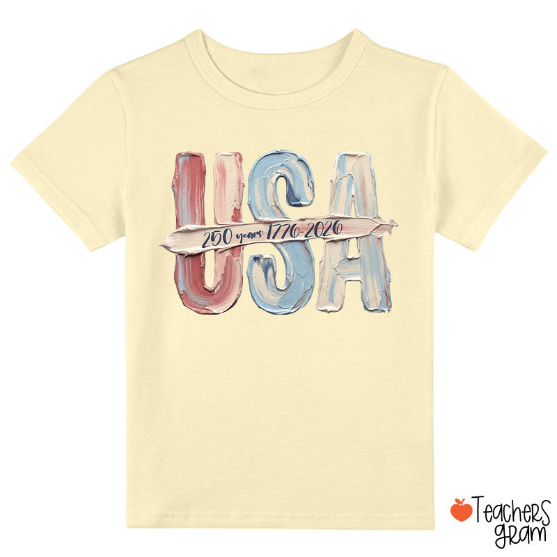 Watercolor USA 250 Years Class T-Shirt