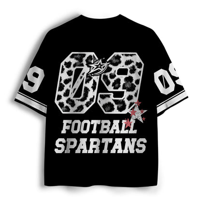Personalized Mascot And Sport Leopard Teacher Mesh Jersey