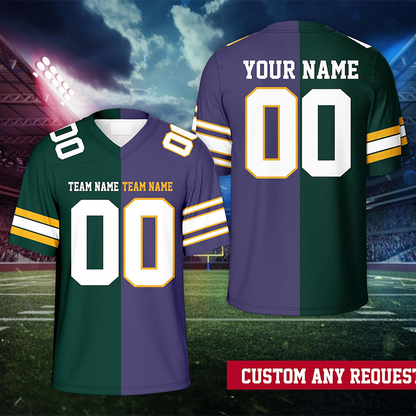 Personalized Name And Number Split Teacher Mesh Jersey