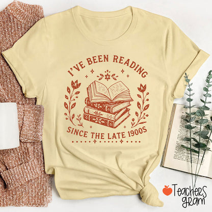 I've Been Reading Since The Late 1900s Book Floral T‑Shirt