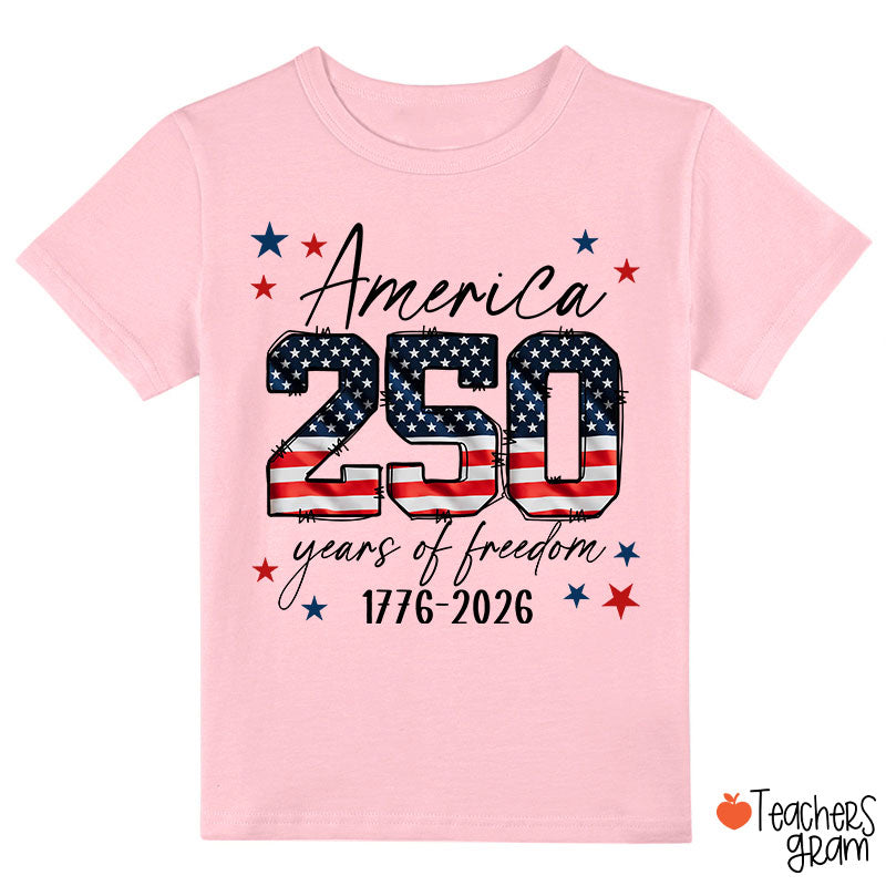 USA 250 Years Of Freedom 1776-2026 Class T-Shirt