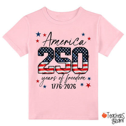 USA 250 Years Of Freedom 1776-2026 Class T-Shirt