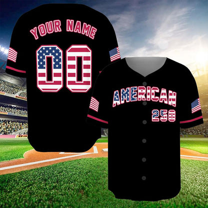 Personalized USA 250th Anniversary Teacher Baseball Jersey