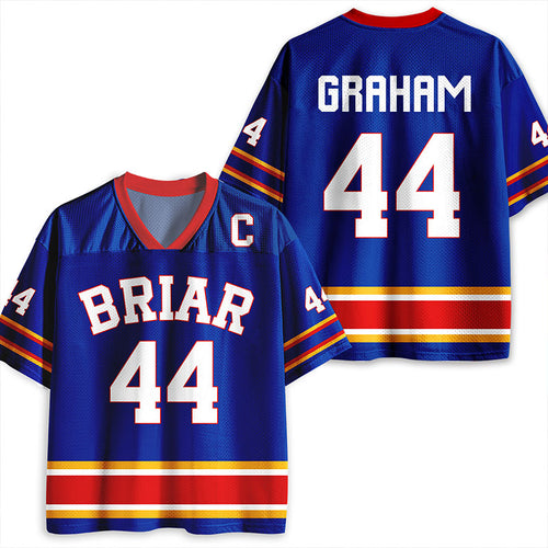 Personalized School Spirit Navy Teacher Mesh Jersey