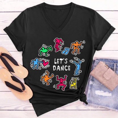 Let's Dance Teacher Female V-Neck T-Shirt