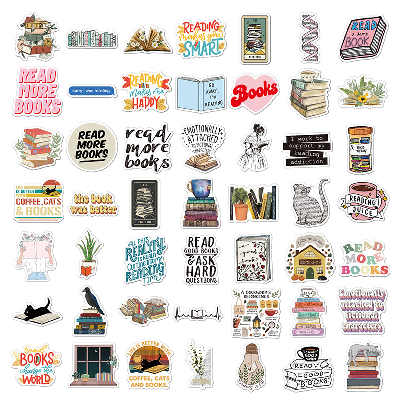 Read More Books 100 PCS Stickers Pack