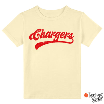 Personalized Mascot Washed And Distressed Print Class T-Shirt