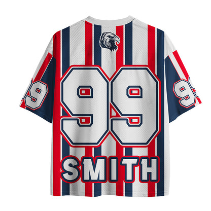 Personalized Name And Number Eagle Teacher Mesh Jersey