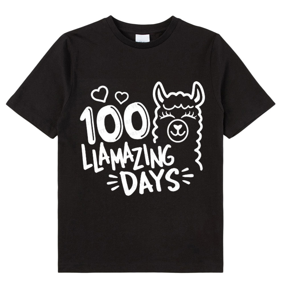 100 Llamazing Days Class T-Shirt