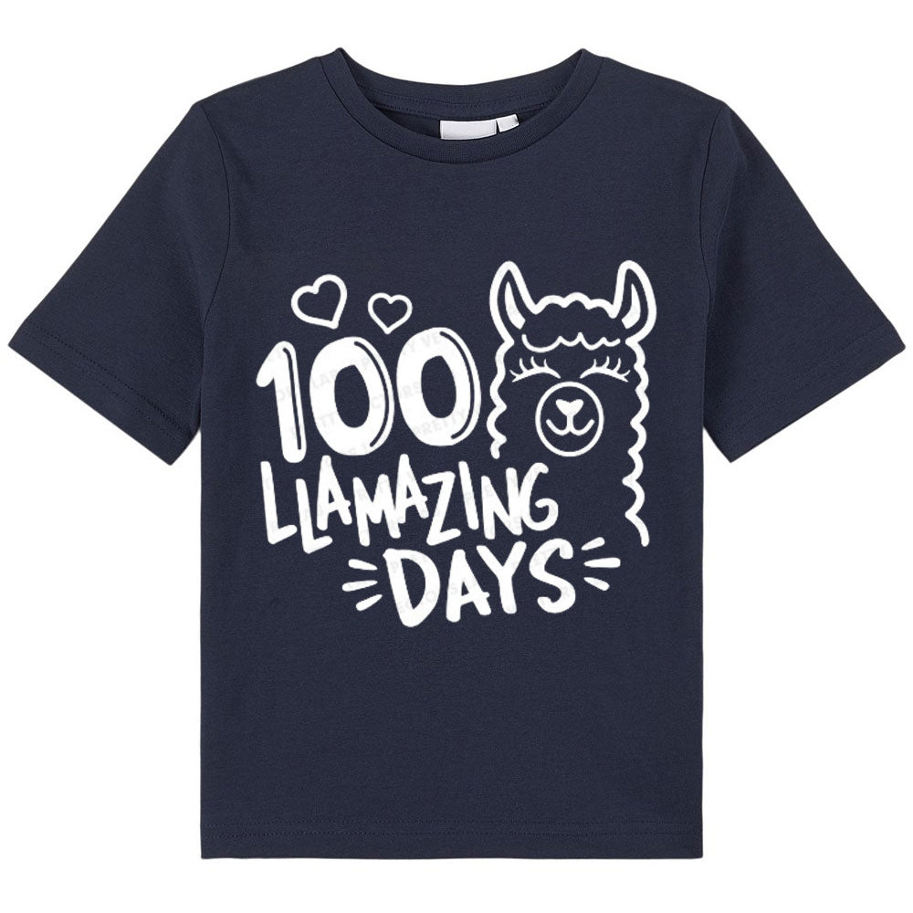 100 Llamazing Days Class T-Shirt