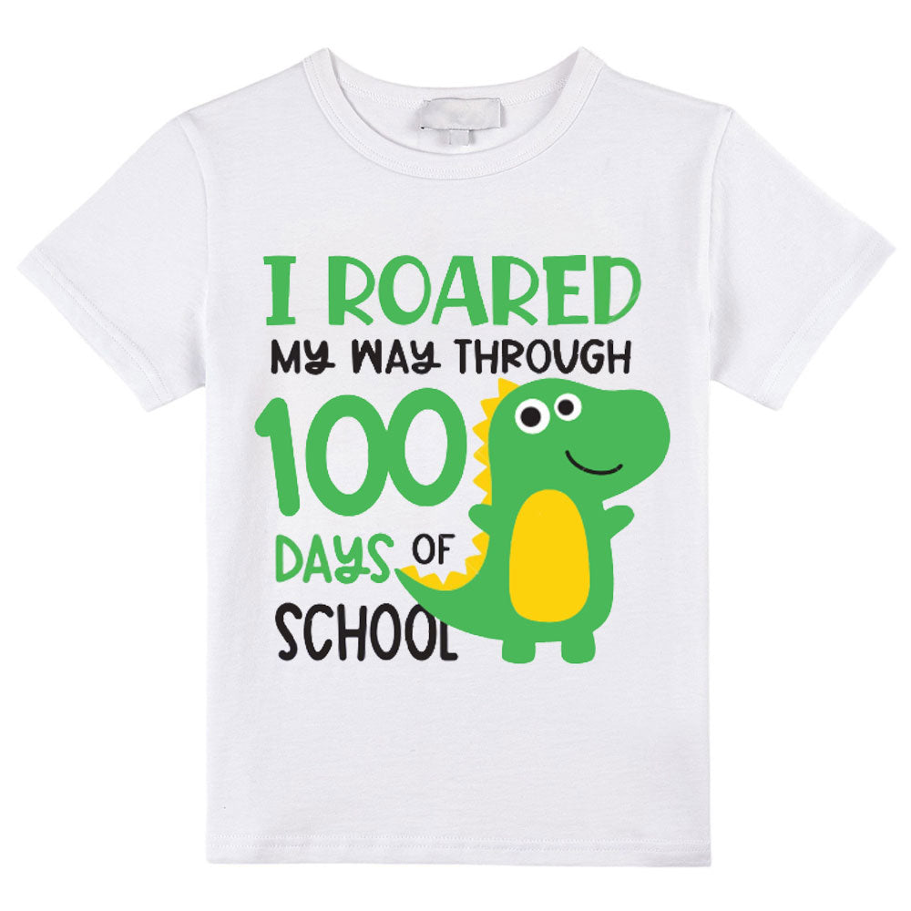 I Roared My Way Through 100 Days Of School Class T-Shirt