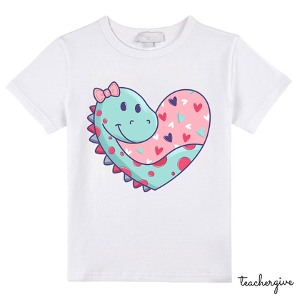 Cute Valentine Dinosaur Class T-Shirt