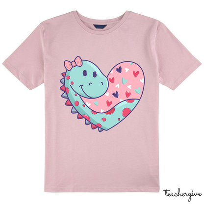 Cute Valentine Dinosaur Class T-Shirt