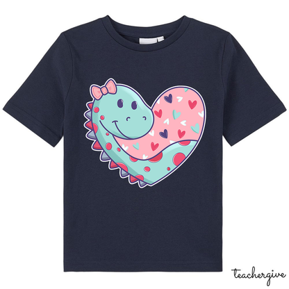 Cute Valentine Dinosaur Class T-Shirt