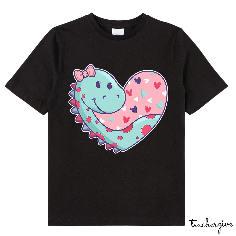 Cute Valentine Dinosaur Class T-Shirt