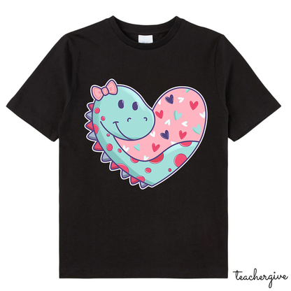Cute Valentine Dinosaur Class T-Shirt