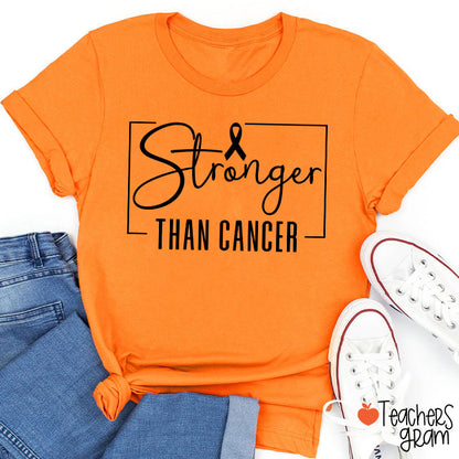 Stronger Than Cancer Teacher T-Shirt