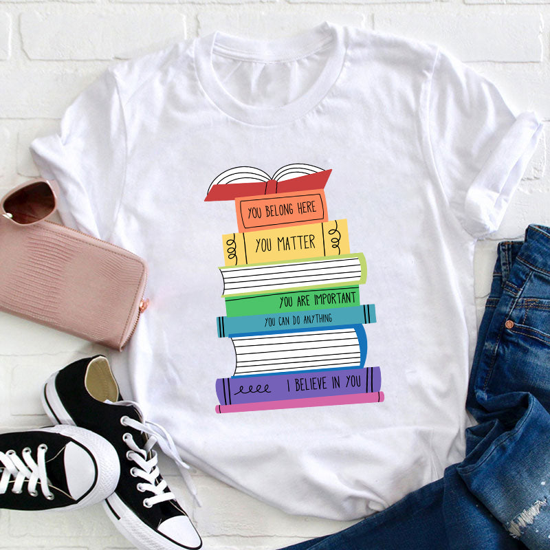 Positive Books Teacher T-Shirt
