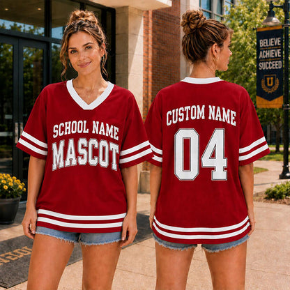 Personalized School Name Mascot Name And Number Teacher Mesh Jersey