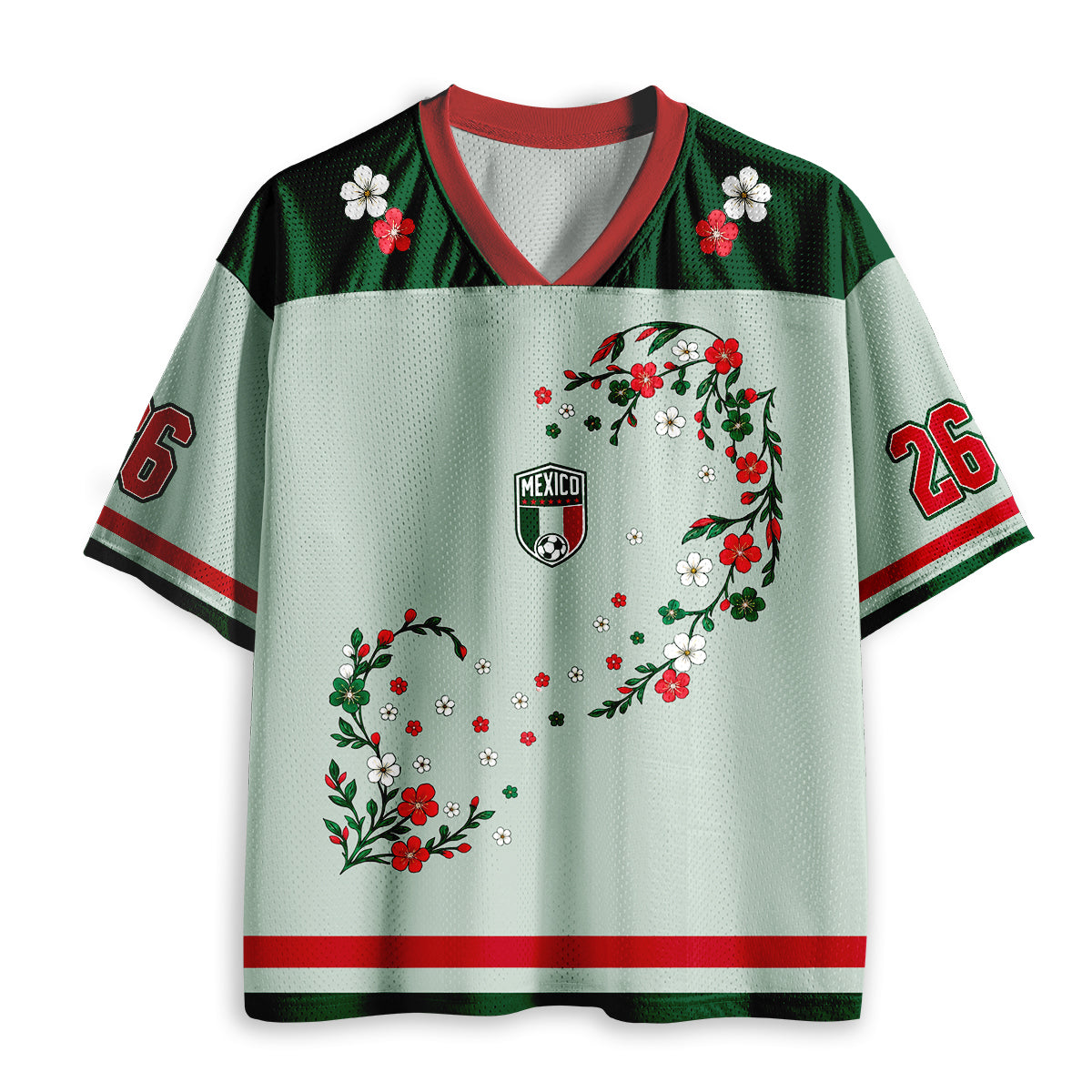 Mexico Fan Soccer Game Day Teacher Mesh Jersey