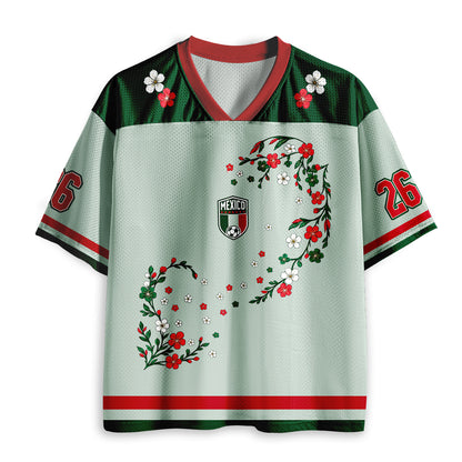 Mexico Fan Soccer Game Day Teacher Mesh Jersey