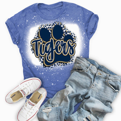 Personalized Mascot Leopard Paw Teacher Printed Super Soft T-Shirt