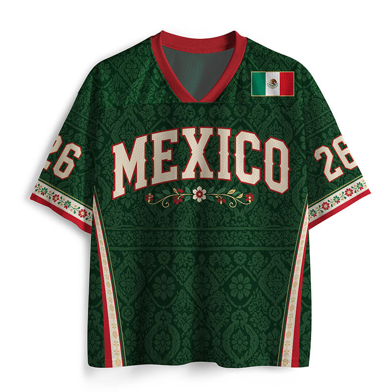Mexico Soccer Fan Teacher Mesh Jersey