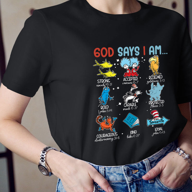God Says I Am Teacher T-Shirt