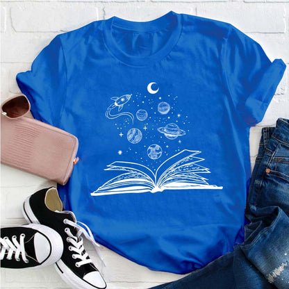 Books And Space Teacher T-Shirt