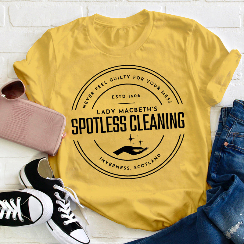 Spotless Cleaning Teacher T-Shirt