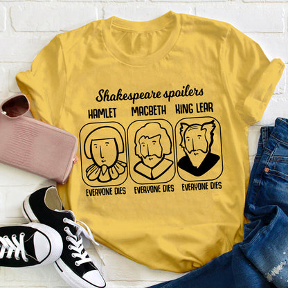 Funny Literature Spoilers Teacher T-Shirt