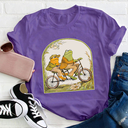 Frog And Friend Literature Teacher T-Shirt